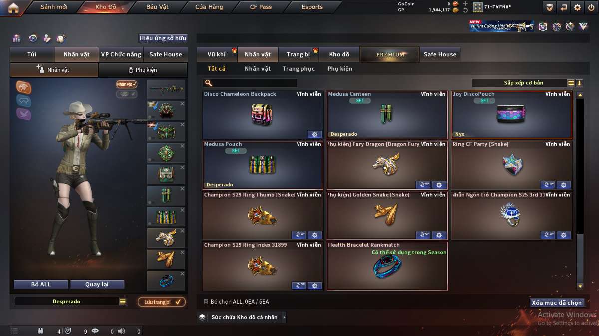 shop acc cf uy tin gia re